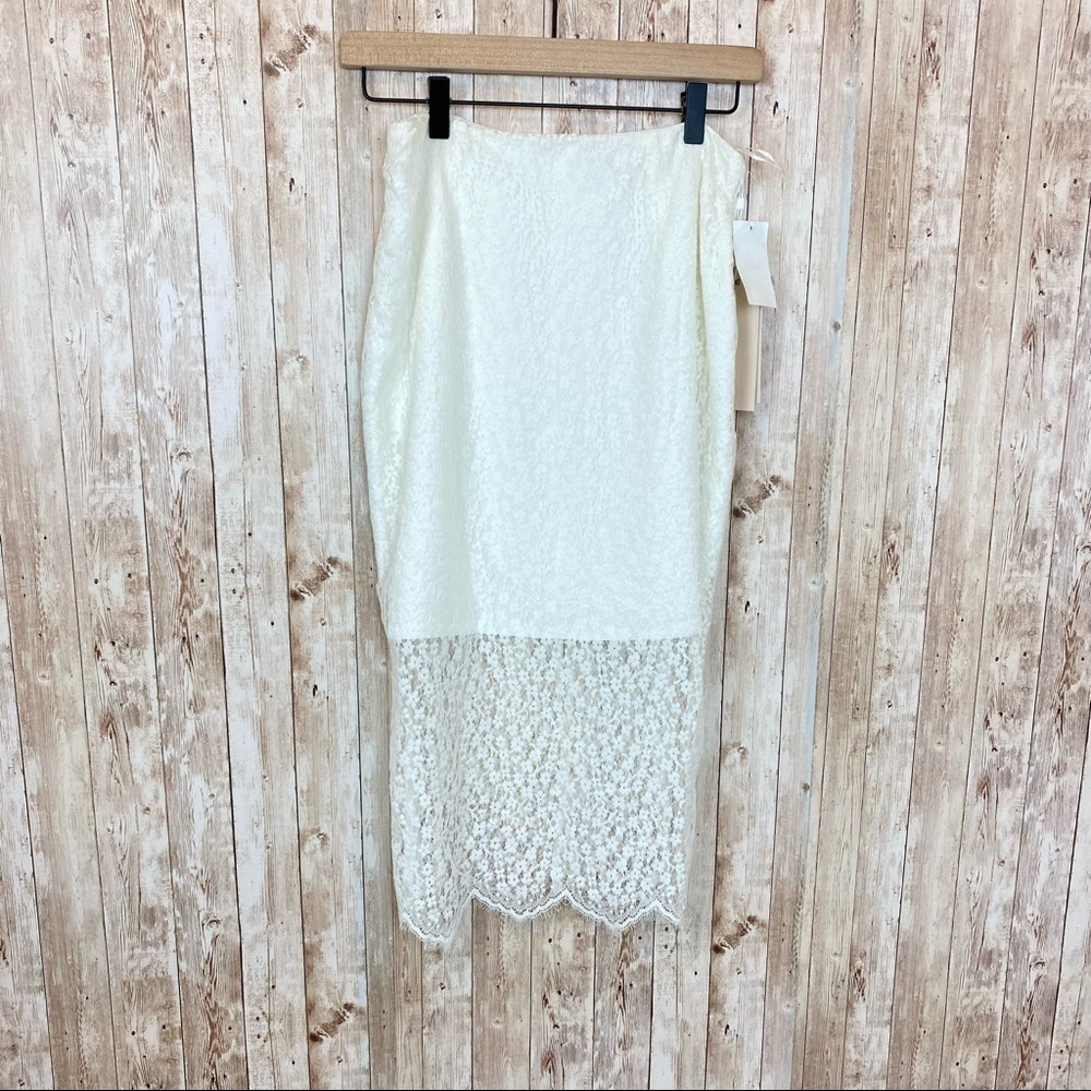 Keepsake the Label Wanderer Ivory Lace Midi Skirt - Picture 3 of 11